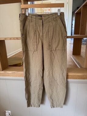 Women’s j crew Utility Pants in Olive Tan